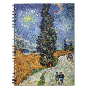 Carnet Van Gogh - Route aux cyprès