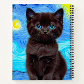 Carnet Van Gogh Starry Night Black Cat (Dos)