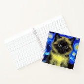 Carnet Van Gogh Starry Nuit Siamese Cat (Intérieur)