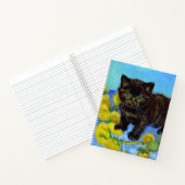 Carnet Van Gogh Style Chat avec tournesol (Intérieur)
