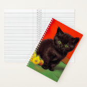 Carnet Van Gogh Style Chat noir (À l'intérieur)