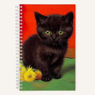 Carnet Van Gogh Style Chat noir