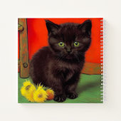 Carnet Van Gogh Style Chat noir (Dos)