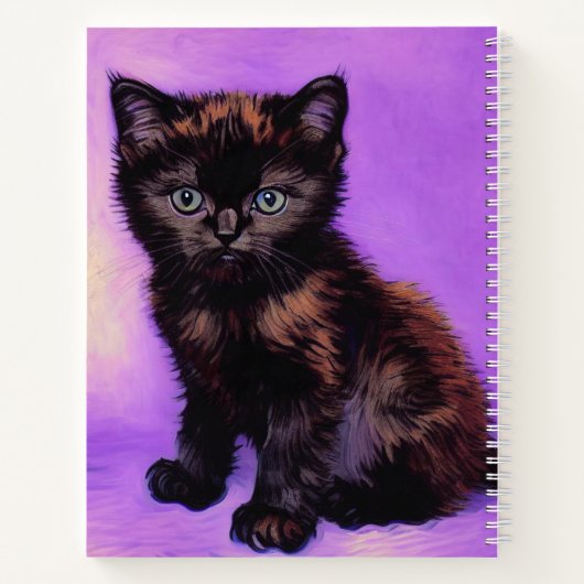 Carnet Van Gogh Style Chat pourpre (Dos)