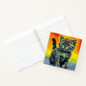 Carnet Van Gogh Style Chat Sunset Beach (Intérieur)
