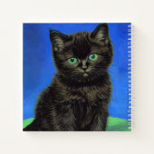 Carnet Van Gogh Style Kitten noir (Dos)