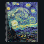 Carnet Van Gogh The Starry Night Notebook<br><div class="desc">Art fonctionnel de notre artiste préféré Van Gogh. 
La nuit étoilée par Vincent Van Gogh Juin 1889</div>