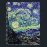 Carnet Van Gogh The Starry Night Notebook<br><div class="desc">Art fonctionnel de notre artiste préféré Van Gogh. 
La nuit étoilée par Vincent Van Gogh Juin 1889</div>