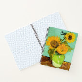 Carnet Van Gogh, Vase avec trois tournesols (Intérieur)