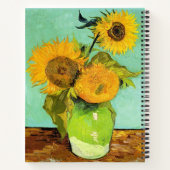 Carnet Van Gogh, Vase avec trois tournesols (Dos)