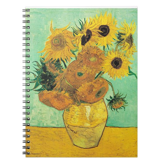 Carnet Van Gogh - Vase with 12 Sunflowers (Devant)