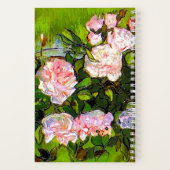 Carnet Van Gogh Vie morte avec des roses roses roses (Verso)