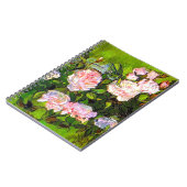 Carnet Van Gogh Vie morte avec des roses roses roses (Côté gauche)