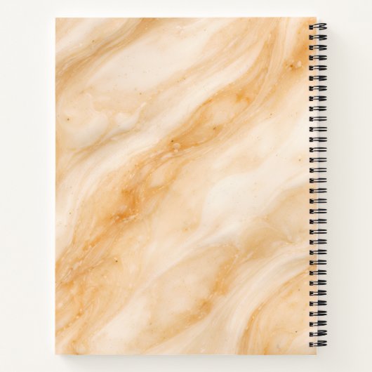 Carnet Vanilla Milkshake Marble Texture (Dos)