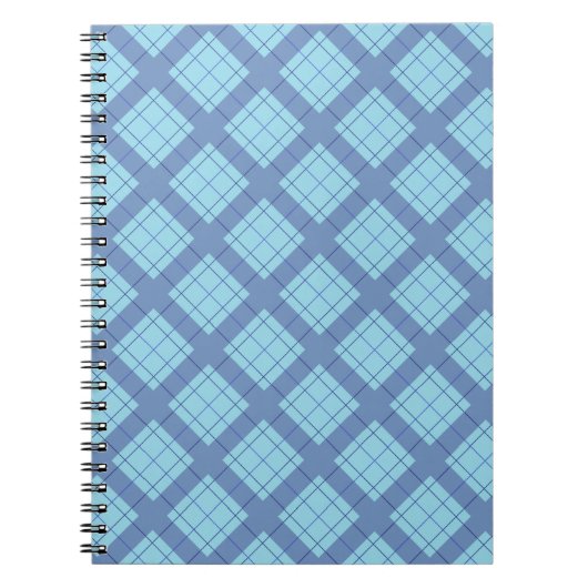 Carnet Variation bleue Plaid (Devant)