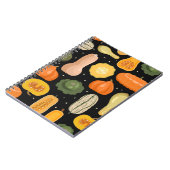 Carnet Variétés citrouilles, illustration transparente de (Côté gauche)