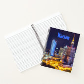 Carnet Varsovie Pologne Nuit Skyline Varsovie Spire (Intérieur)