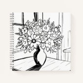Carnet Vase à fleurs (Devant)
