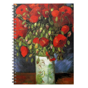 Carnet Vase aux Coquelicots Rouges Vincent van Gogh