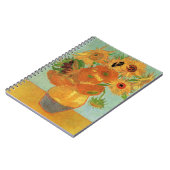 Carnet Vase avec douze tournesols par Vincent van Gogh (Côté gauche)