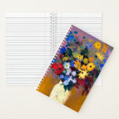 Carnet Vase blanc avec fleurs Odilon Redon (À l'intérieur)