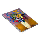 Carnet Vase blanc avec fleurs Odilon Redon (Côté Droit)