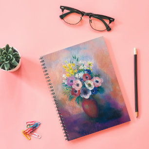 Carnet Vase D’anémones   Odilon Redon