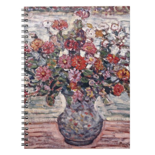 Carnet Vase de fleurs, Zinnias de Maurice Prendergast (Devant)