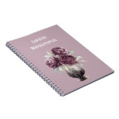 Carnet Vase de jolies fleurs violettes (Côté Droit)