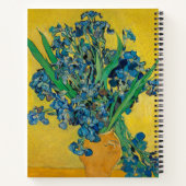 Carnet Vase Van Gogh avec Iris Classic Impressionnisme (Dos)