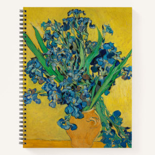 Carnet Vase Van Gogh avec Iris Classic Impressionnisme