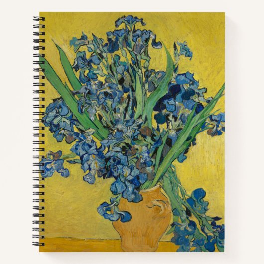 Carnet Vase Van Gogh avec Iris Classic Impressionnisme (Devant)