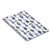 Carnet Vases et fleurs bleus de chinoiserie (Côté Droit)