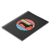 Carnet Vecteur de coucher de soleil rétro teckel (Côté gauche)