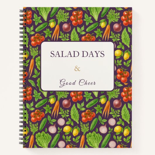 Carnet Vegetable Garden Notebook — Devine Plum (Devant)