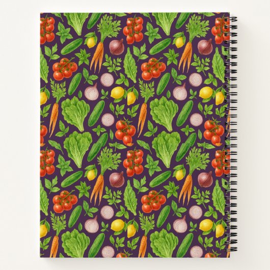 Carnet Vegetable Garden Notebook — Devine Plum (Dos)