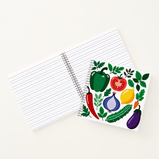 Carnet Vegetable pattern (Intérieur)