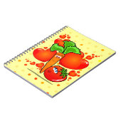 Carnet Vegetables in love, notebook (Côté gauche)