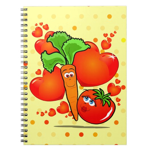Carnet Vegetables in love, notebook (Devant)