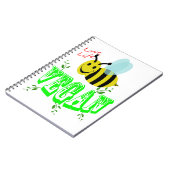 Carnet végétalien d'abeille de la vie d'amour (Côté gauche)