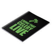 Carnet Végétarien Vivant Que Céleri Vit (Côté gauche)
