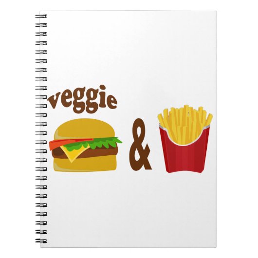 Carnet Veggie Burger et Fries (Devant)