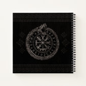 Carnet Vegvisir avec Ouroboros et runes (Dos)