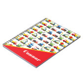 Carnet Véhicule De Construction Colorée Cute Voitures De  (Côté gauche)