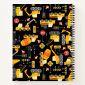 Carnet Véhicules de construction à l'aquarelle pour enfan (Dos)