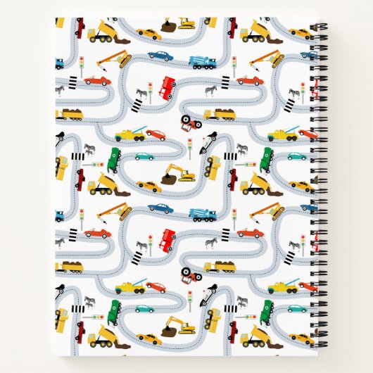 Carnet Véhicules de transport Voitures Camions Enfants Cr (Dos)