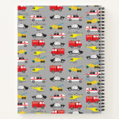 Carnet Véhicules d'urgence Transport Kids Sketchbook (Dos)