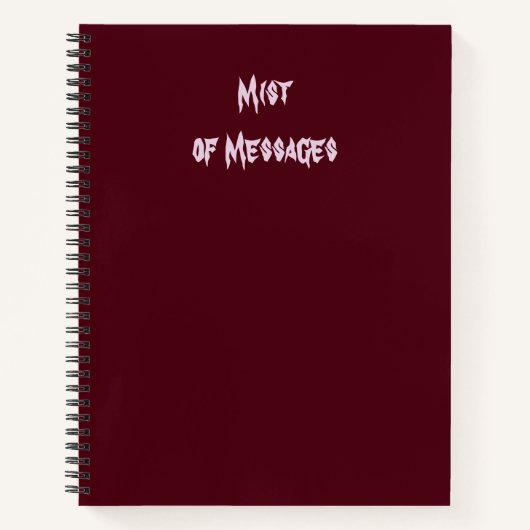 Carnet Veiled Guidance – Mist of Messages (Devant)