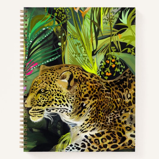 Carnet Veille de léopard jungle tropicale (Devant)