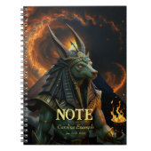 Carnet Veilleur de l'Au-delà – Anubis. (Devant)